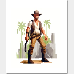 Indiana Jones Pixel Art Posters and Art